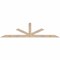 Ekena Millwork Saratoga Smooth Timber Gable Bracket, Douglas Fir, 84"W x 21"H x 3 1/2"D x 3 1/2"F, 6/12 Pitch GBW084X21X0404SAR00SDF - alternate 1